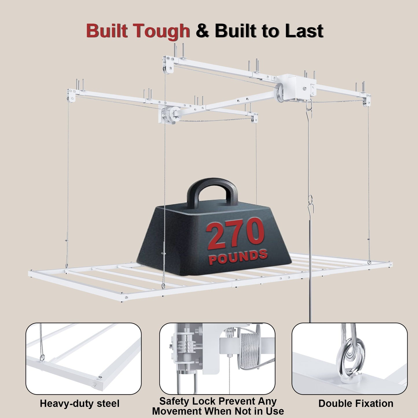 Overhead Garage Storage Rack