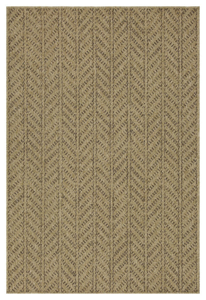 Earth GC_NTL1013 Jute/Mocha Indoor/Outdoor Area Rug