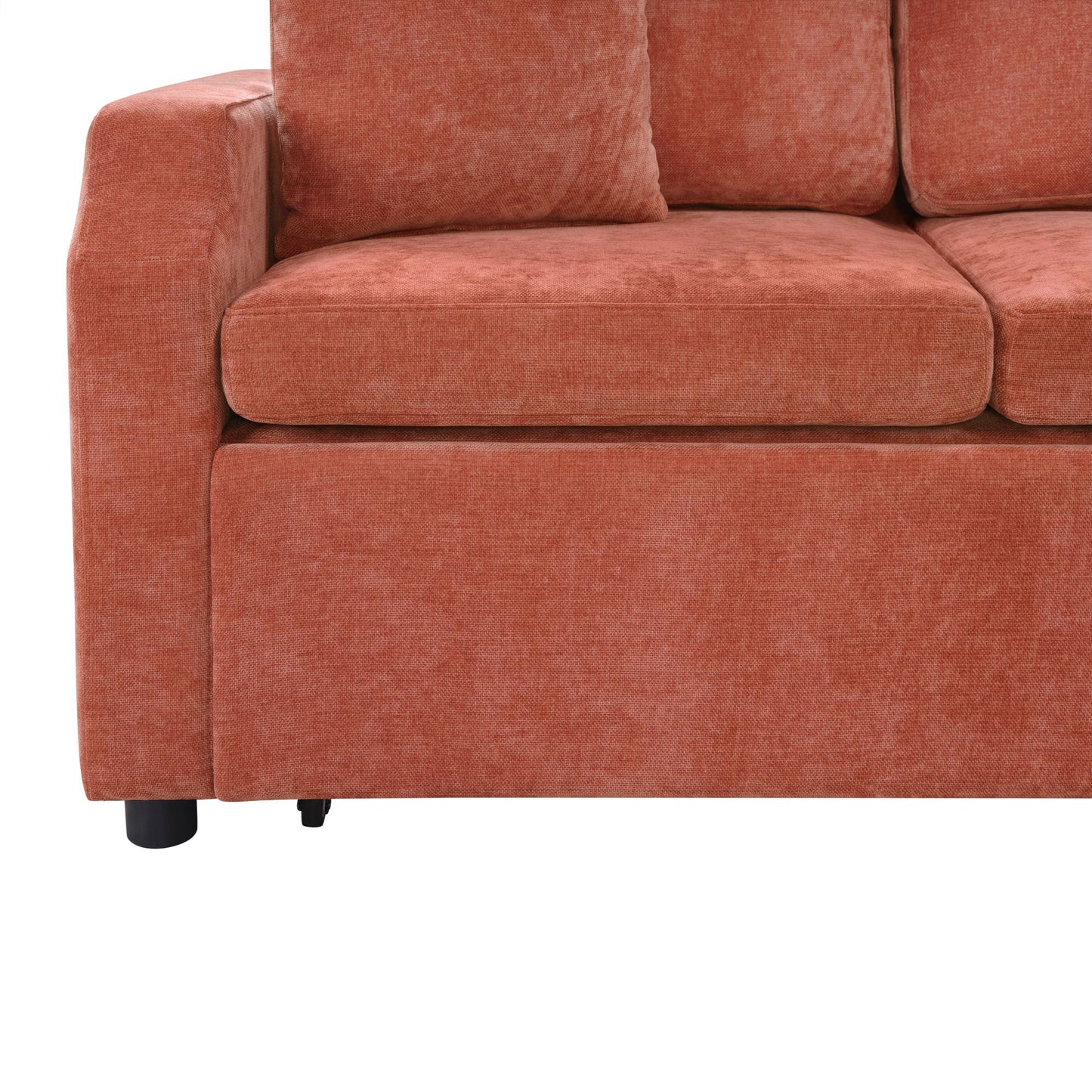 Modern L Shaped Sectional Sofa Bed With Hidden Storage Upholstery