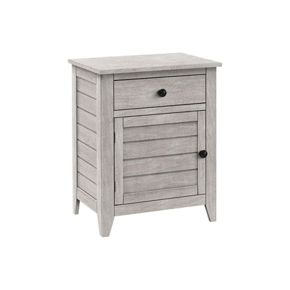 Accent Nightstand, Storage Drawer, Transitional