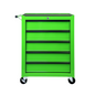 Rolling Metal Tool Chest with 5 Drawers, 20" Steel Cabinet - Green