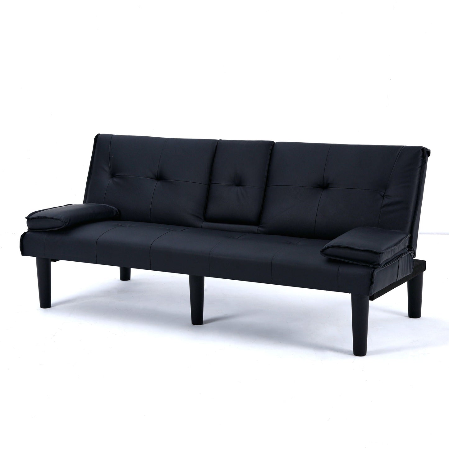 Sofa Bed With Foldable Design And Cup Holder