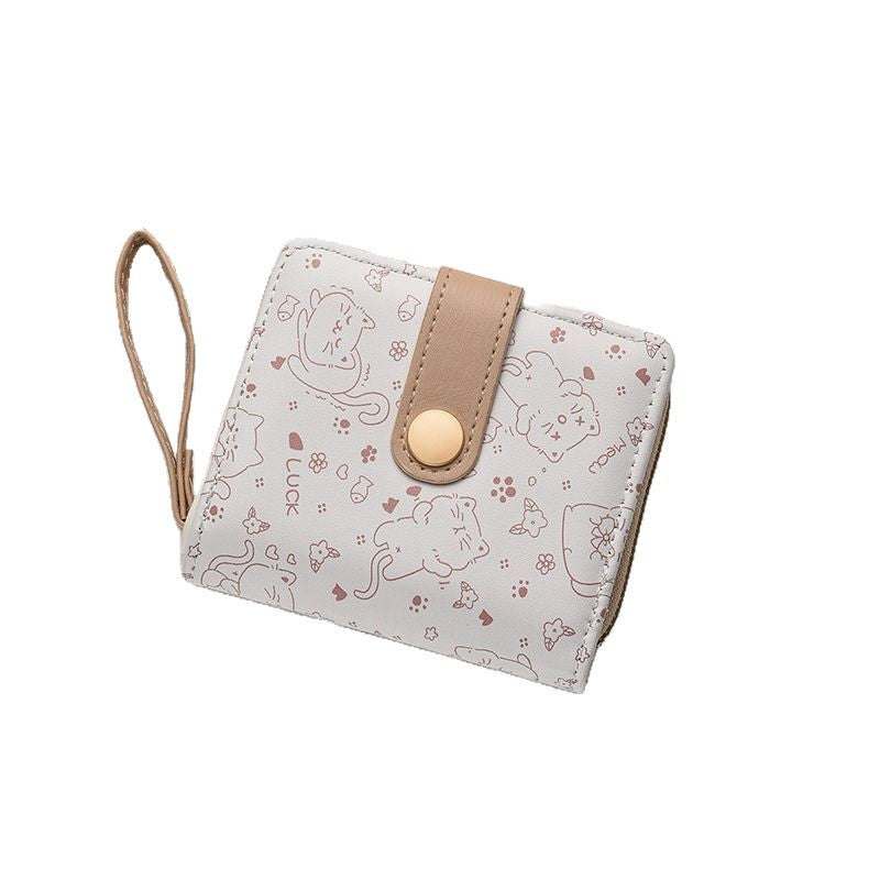 New Japanese-style Wallet Cute Cartoon Short Design