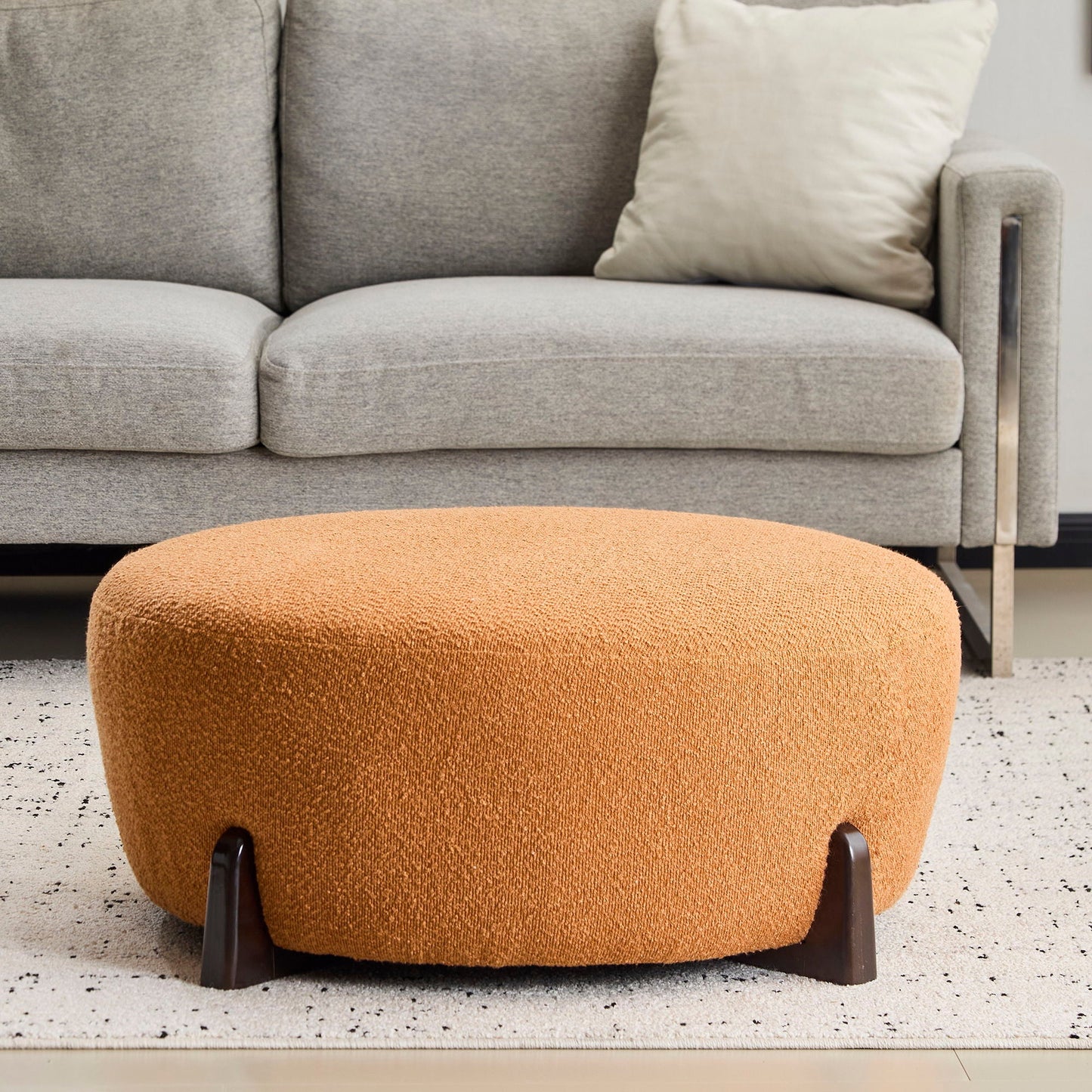 Modish Round Ottoman