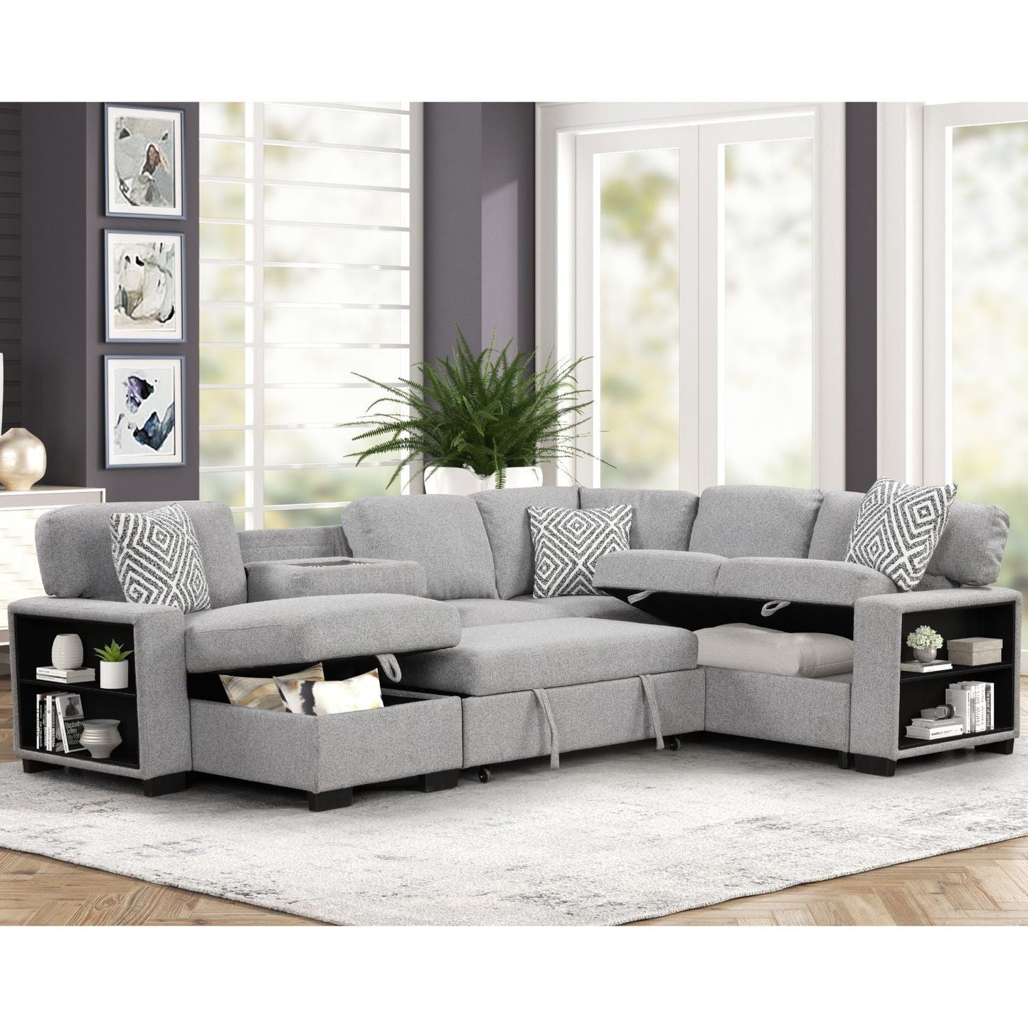 Cairo - Sectional With Pullout Sleeper