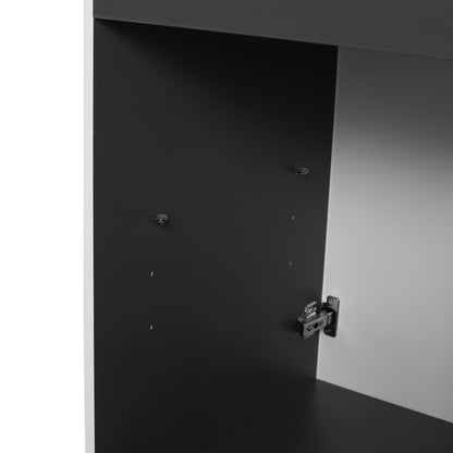 Contemporary Freestanding Bathroom Vanity With Resin Sink & Soft-Close Cabinet Doors