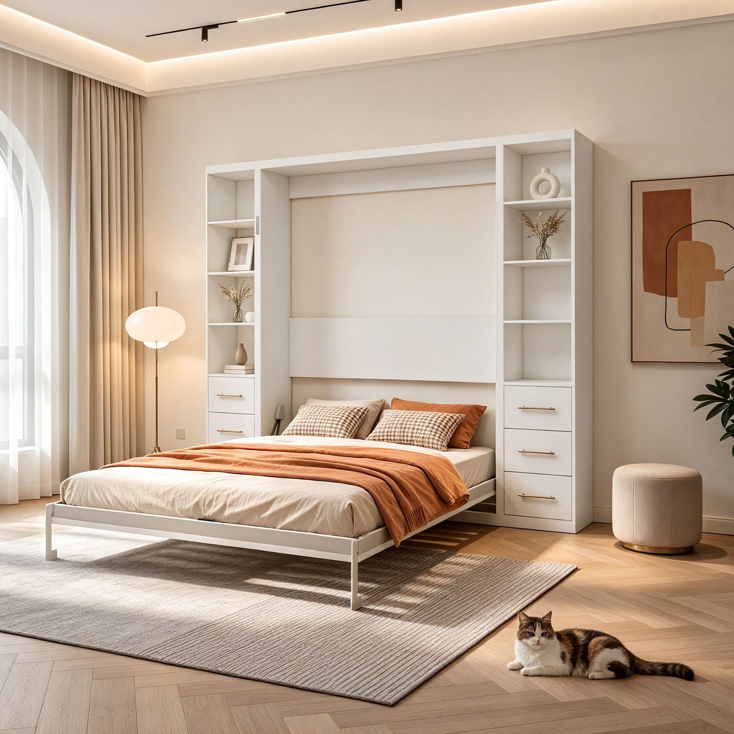 Folding Vertical Murphy Wall Bed