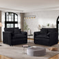 Oversized Chenille Accent Chair Set of 2