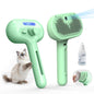 Pet Steam Brush For Cats & Dogs, Cool Mist Self-Cleaning Comb, White Cool Mist Pet Brush With Self-cleaning Hair Release, Stainless Steel Bristles And Grooming Essence For Cats And Dogs