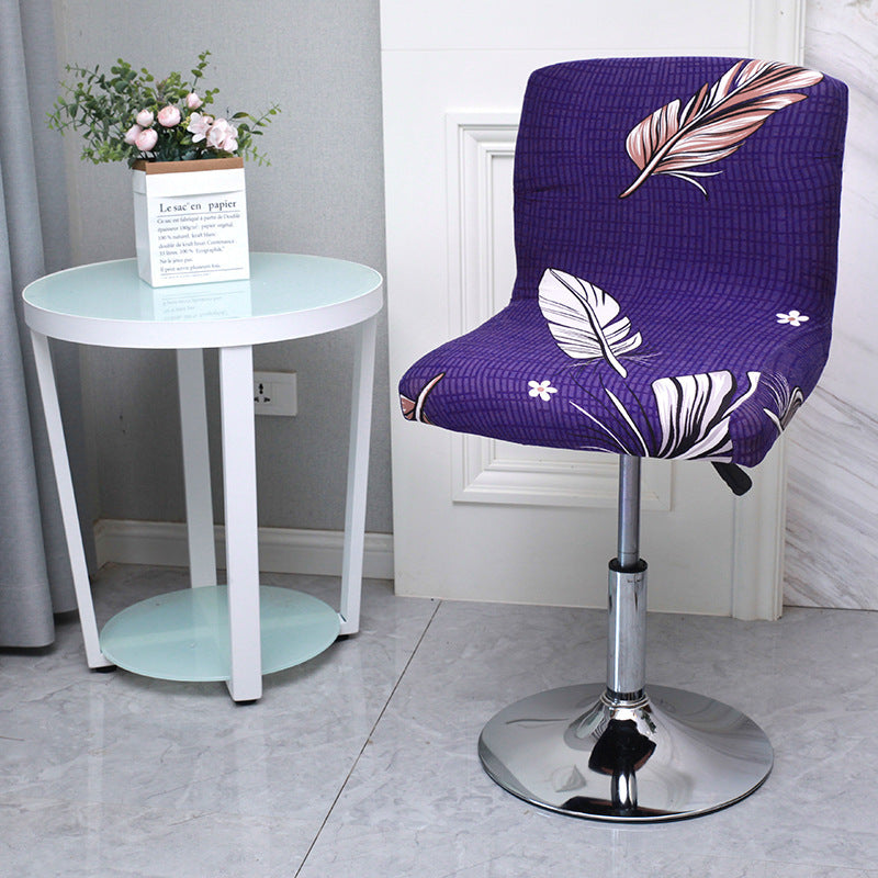 Household Restaurant Front Desk Milk Silk Elastic Seat Cover
