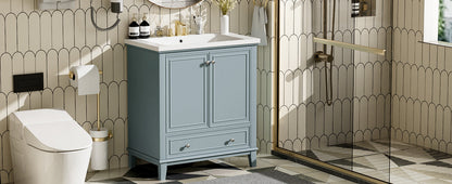 30" Bathroom Vanity With Sink Combo