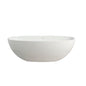 65.2" Freestanding Solid Surface Soaking Bathtub For Bathroom - Matte White