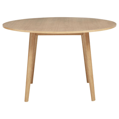 Andrews 5-piece Round Wood Dining Room Table Set Light Ash