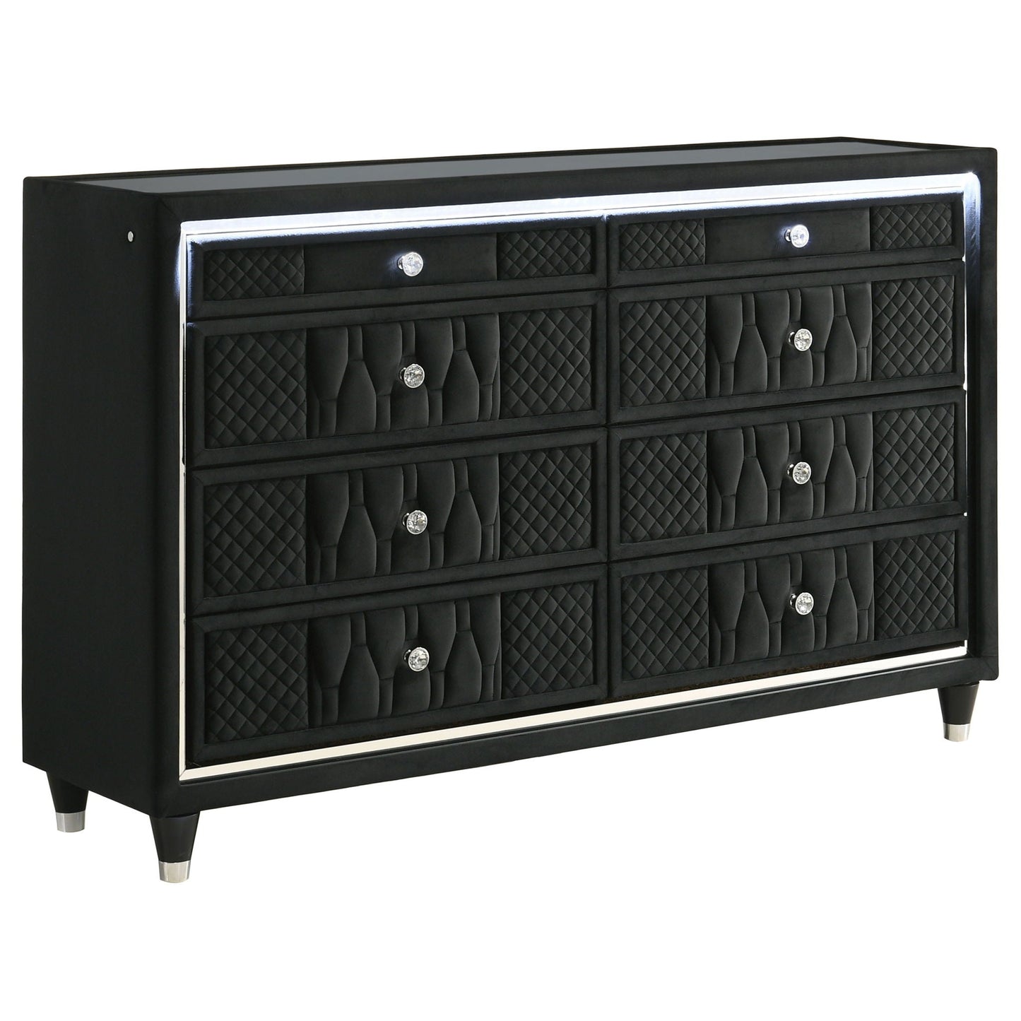 Lorient 5-piece Eastern King Bedroom Set Black