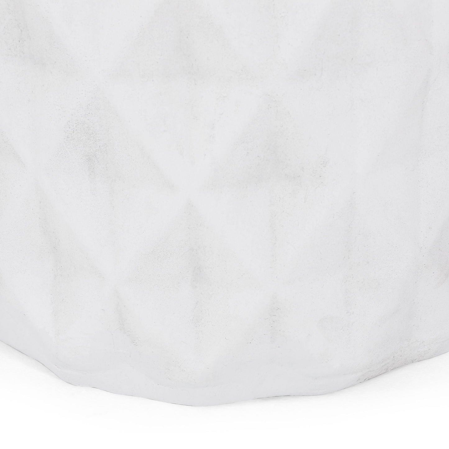 Outdoor Lightweight Concrete Side Table - Antique White