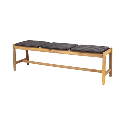Cambria Rustic 3 Seater Bench - Teak