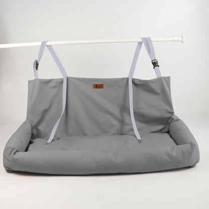 High-end Car Dog Bed Dual-seat Rear Pet Kennel Mat Waterproof Car Safety Seat