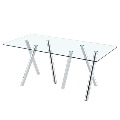 Dining Table With Transparent Surface