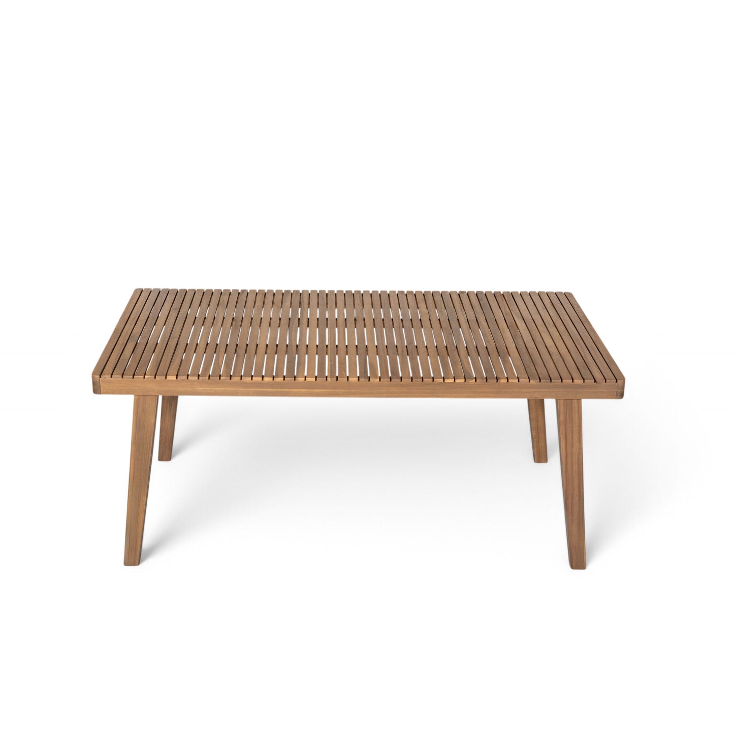 7-Piece Outdoor Patio Dining Set, 69" Acacia Wood Rectangular Table & 6 Chairs