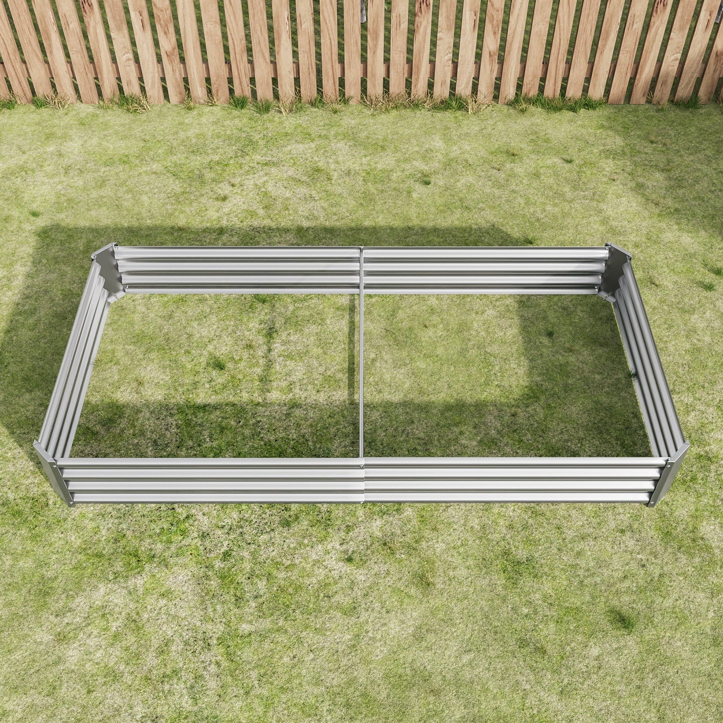 Raised Garden Bed Kit - Metal 7.6x3.7x0.98 ft