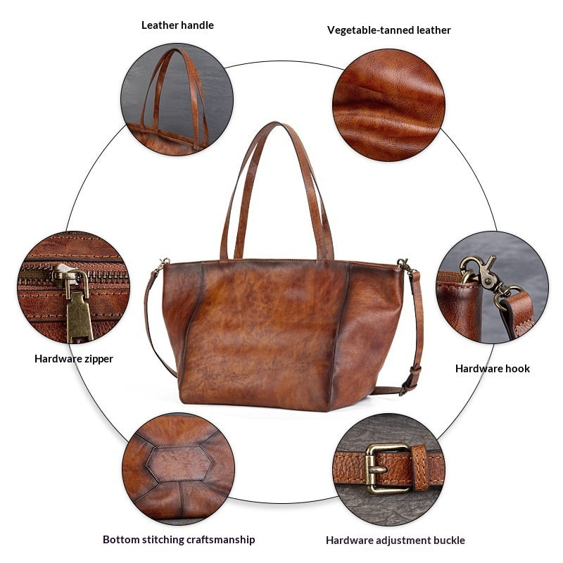 Womens Fashionable Large-Capacity Shoulder Crossbody Bag
