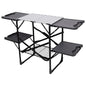 Folding Camping Kitchen Table - Portable Outdoor Cooking Station