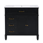 Bathroom Vanity With Sink, Freestanding Cabinet & Drawers