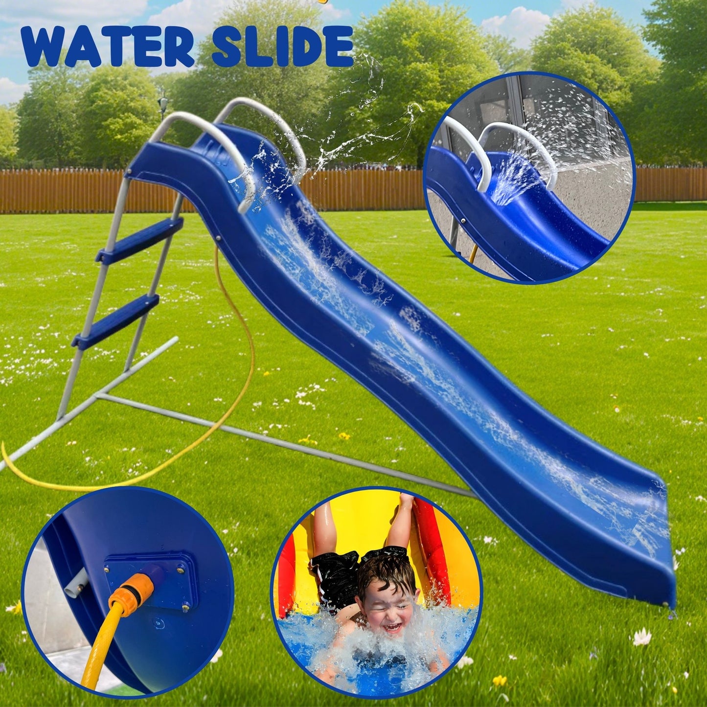 Xsl002 - Slide Indoor Freestanding Playground Equipment - Blue