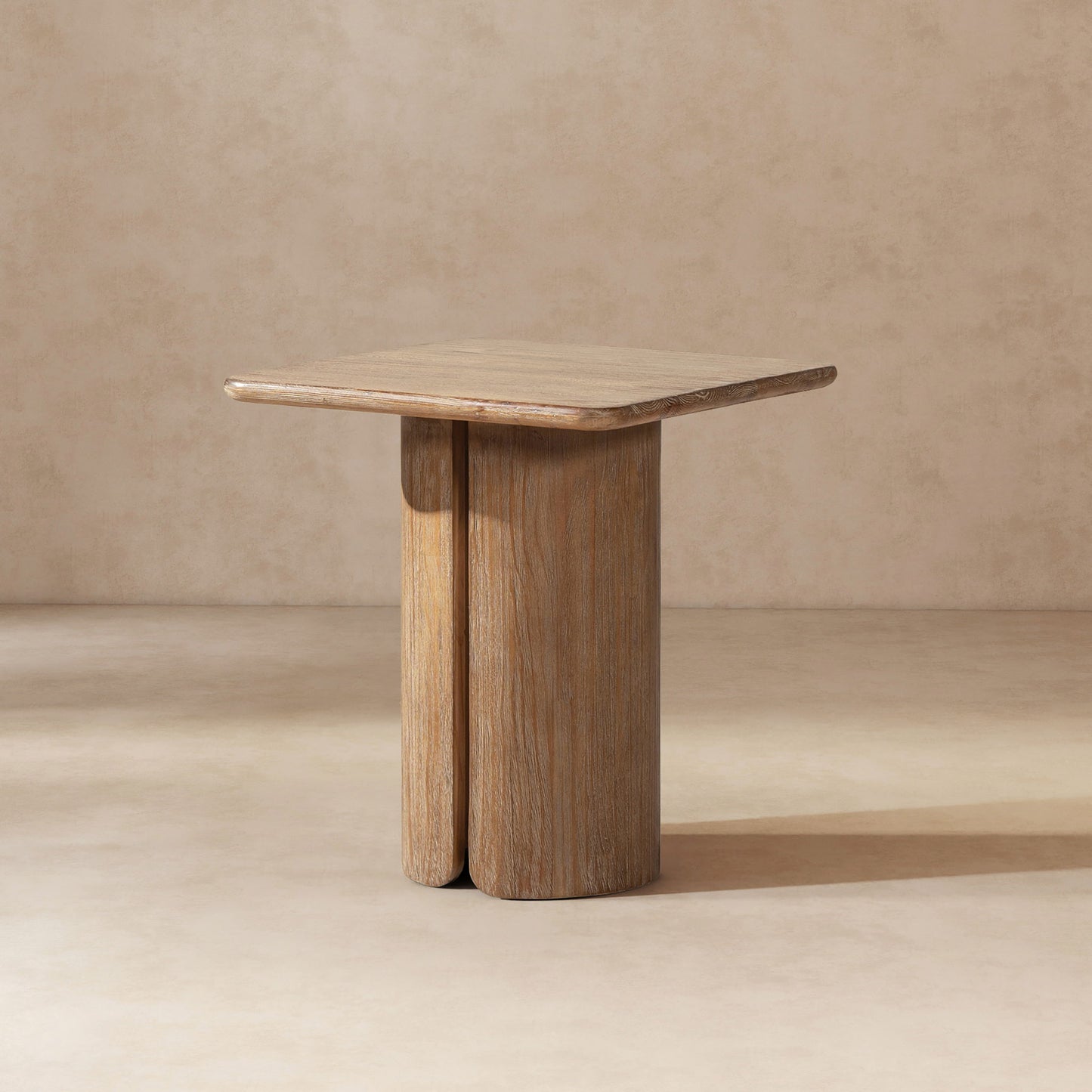 Sonoma - Square Pedestal Side Table - Antique Brown