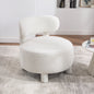 Teddy Fabric Armless Accent Chair
