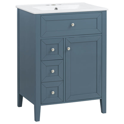 Bathroom Vanity With Sink, Soft Closing Cabinet