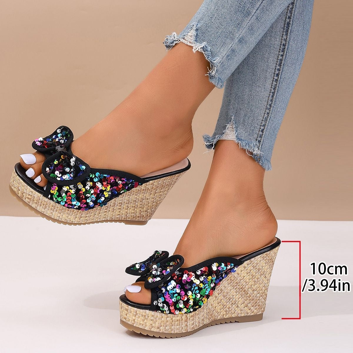 New Stylish Casual Versatile Slip-on Elevating Sandals With An Elegant Touch