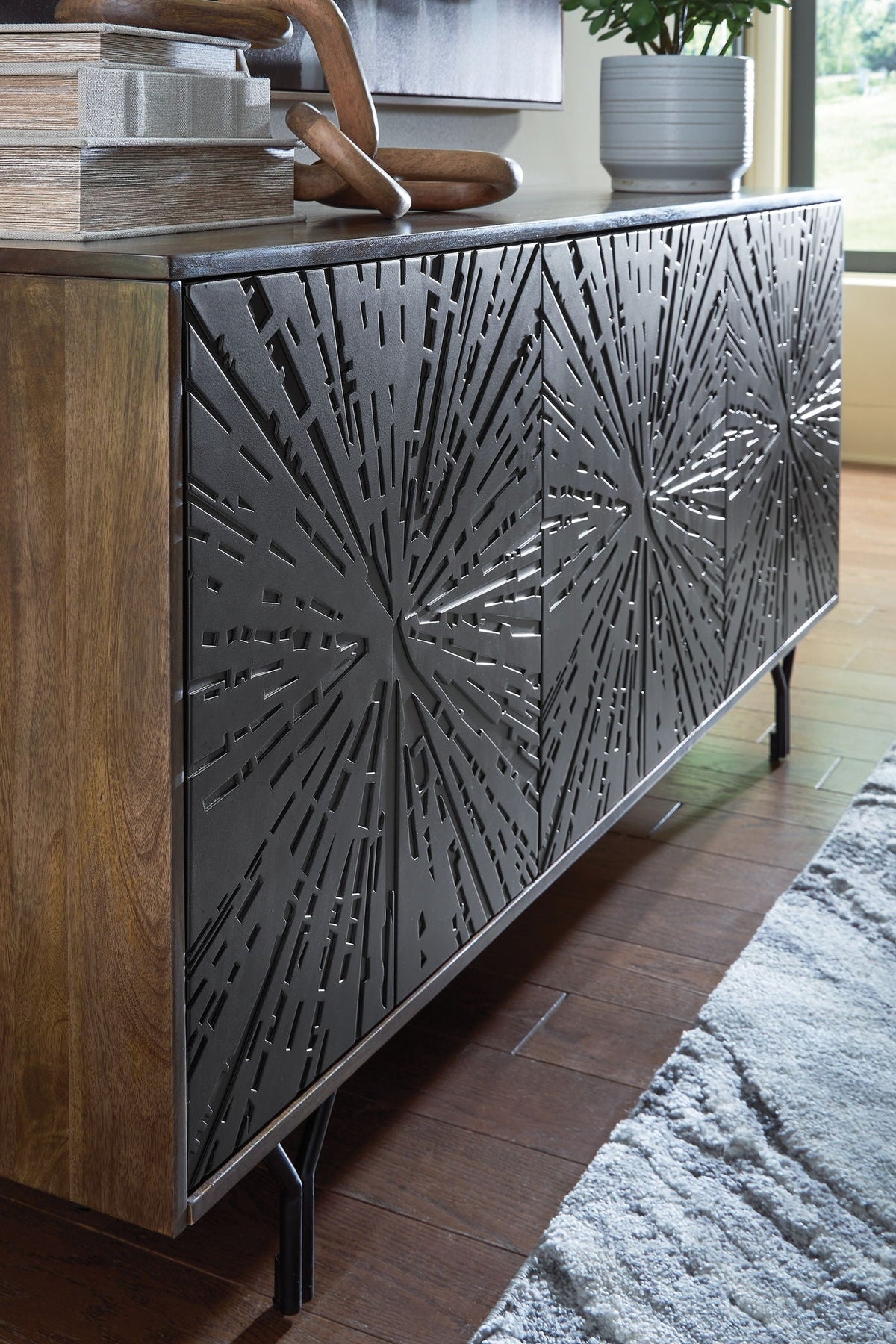 Lavinmont - Accent Cabinet - Multi Brown