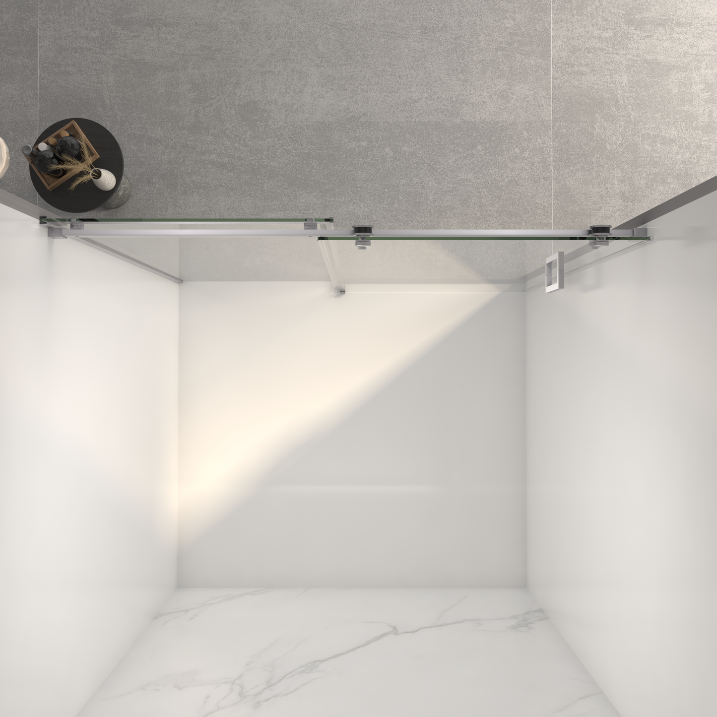 Frameless Sliding Shower Door - 56-60"W x 72"H