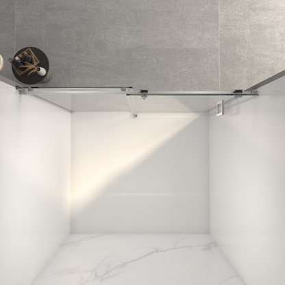 Frameless Sliding Shower Door - 56-60"W x 72"H