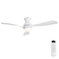 52" Low Profile Ceiling Fan with Lights, Quiet Reversible DC Motor, Dimmable LED