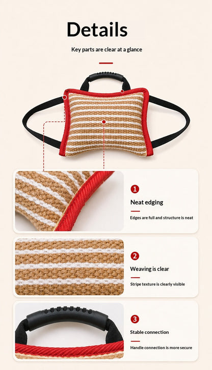 Jute Bite Cushion & Bite Roll For Dog Training