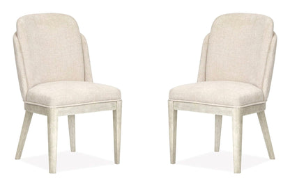 Lorelei - Upholstered Host Chair (Set of 2) - Misty Cloud