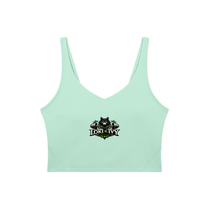 Loki & Ivy Women's V-Neck Yoga Sports Bra