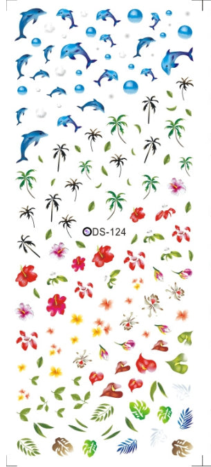 Watermark sticker decal nail sticker