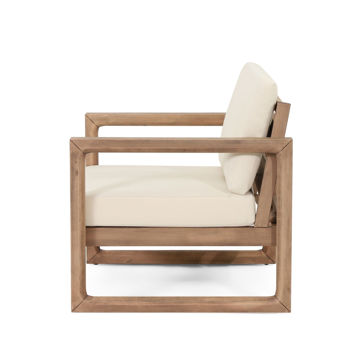 Outdoor Acacia Wood Patio Club Chair