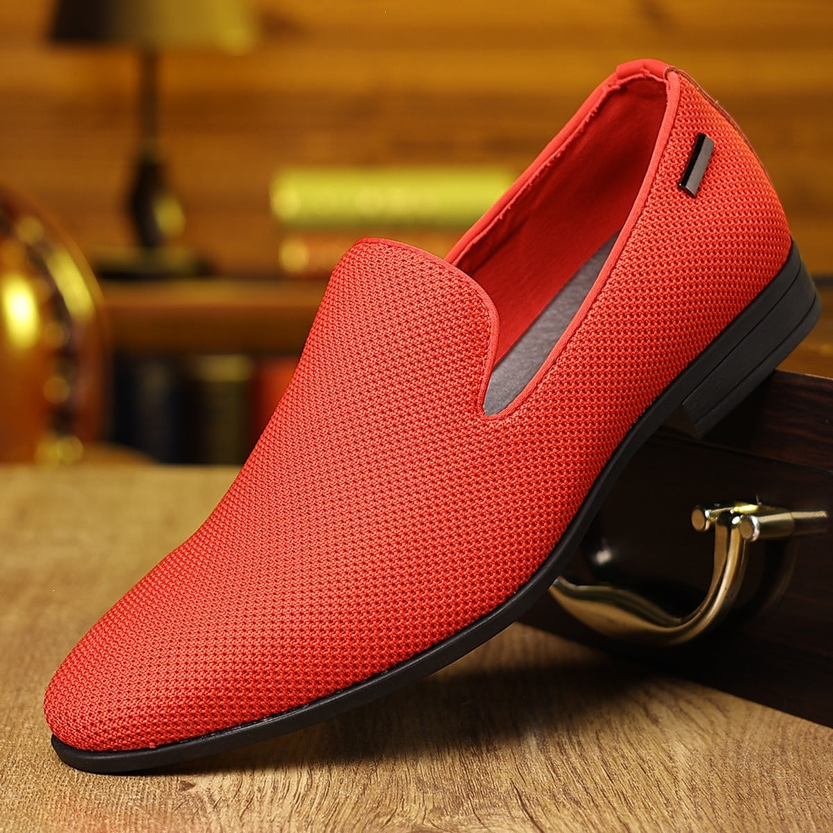 Casual Pointed-toe Leather Shoes Mens Breathable Formal Footwear