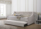 Lianna Fog Fabric Daybed with Trundle (Twin)