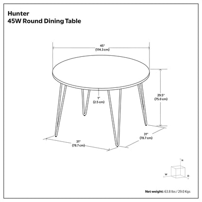 Hunter - Round Dining Table - Natural