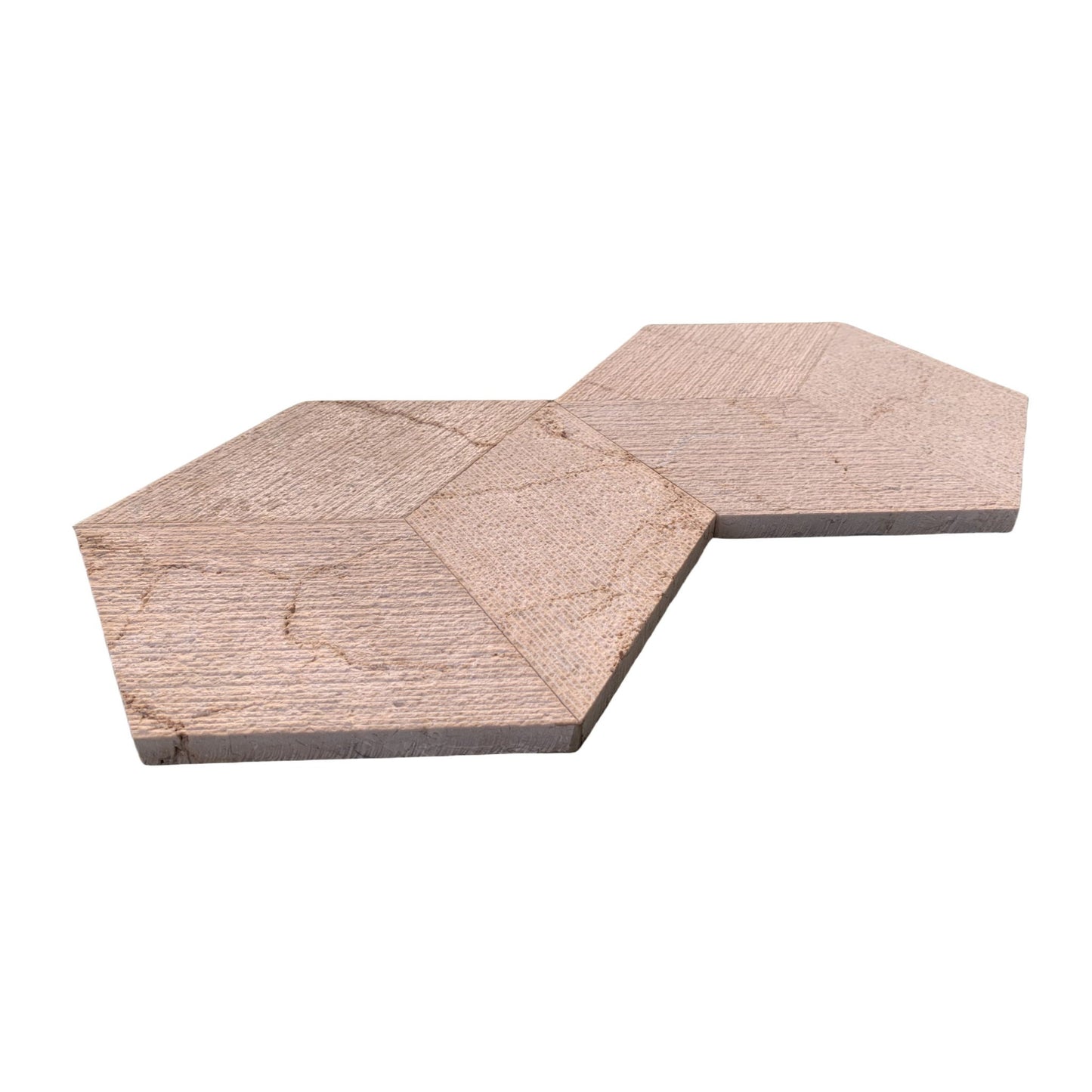 Hexagon Natural Marble Polished Tile For Wall And Floor (Set of 12)