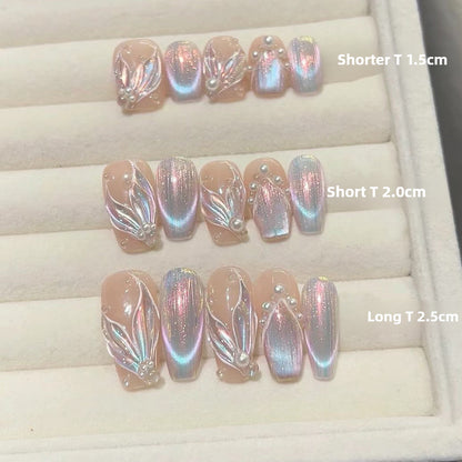 0989- Handmade press on nails fake nails removable