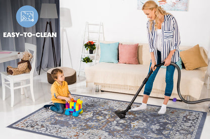 Payas - 8' X 10' Traditional Area Rug - Blue