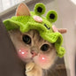 Pet Hat Dog And Pet Headwear Cute 3D Knitted Wool Bonnet Finished Cat Item
