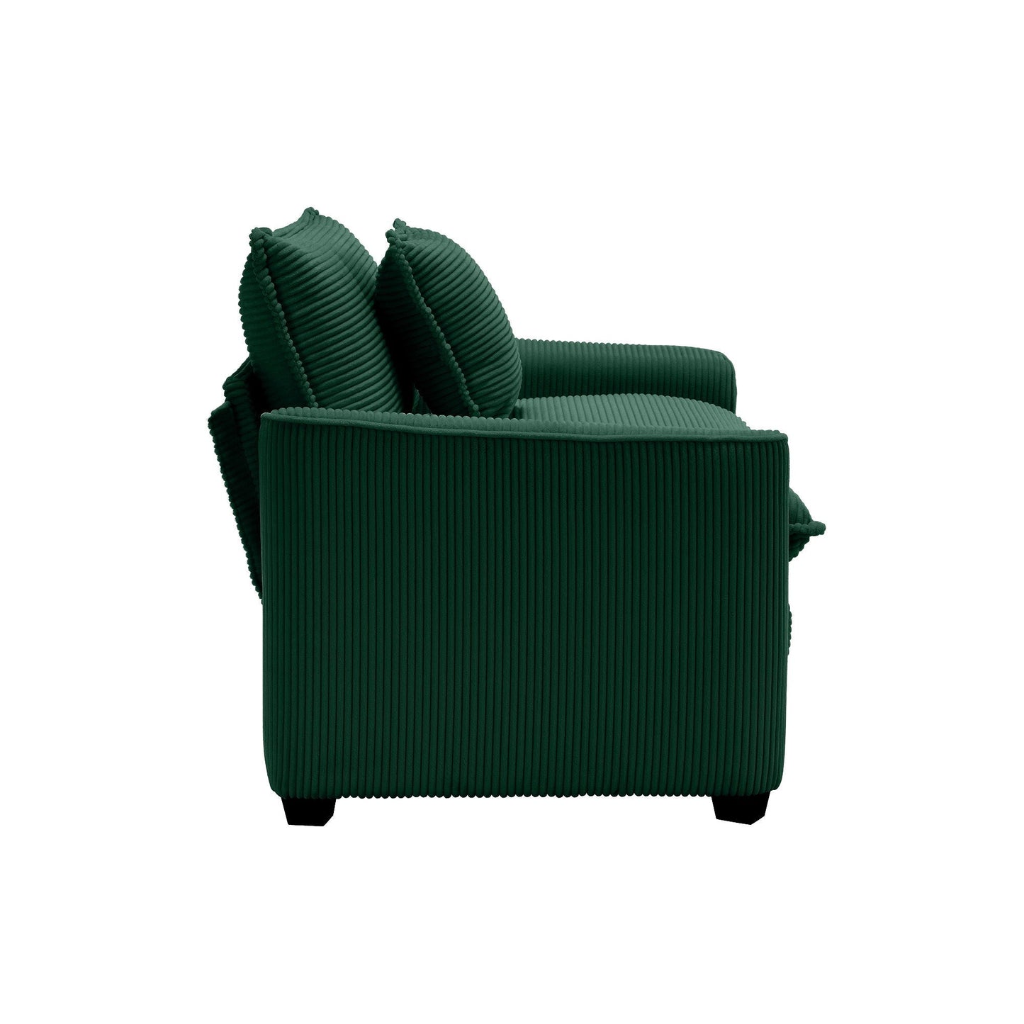 Modern Classic Fabric Single Chair Deep Seat Sofa With Pillow