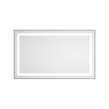 40 x 24 Inch LED Bathroom Mirror With Front And Backlight
